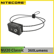 NITECORE NU20 Classic 360Lumens Rechargeable Headlamp Waterproof Lightweight Runing Headlight Bulit-