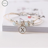 Christmas Gift Ideas Ceramic Jewelry Simple Letter Bracelets DM