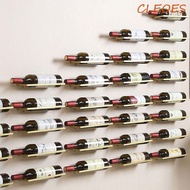 CLEOES Wine Rack, Metal Black/Gold Wine Bottle Holder, Wall Decor Wall Mounted Useful Hanging Wine Display Shelf Bar