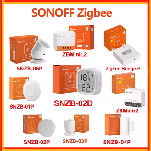SONOFF Zigbee SNZB-02D Temperature And Humidity Sensor SNZB-01P SNZB-02P SNZB-04P SNZB-06P ZBMinir2 