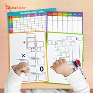 gamchiano 4Pcs Times Table Lapboard Dry Erase Division Multiplication Chart Whiteboard