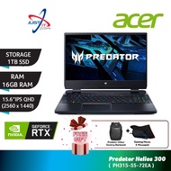 ACER Predator Helios 300 Gaming Laptop (15.6" IPS QHD I7-12700H 16GD4 1TBSSD RTX3060 6GD6 Win11H) PH