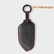 For VW Volkswagen Golf 8 Tuang X ID4 ID6 ID3 Talagon Lamando L Suede Remote Car Key Case Shell Keych