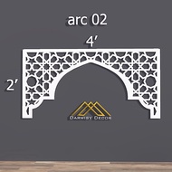 arch02 /mihrab / dekorasi surau / islamic panel / decorative panel / hiasan dinding / hiasan bilik s