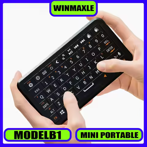 Winmaxle ModelB1 Mini Keyboard Wireless 2.4G Bluetooth Smart Keyboard RGB Multi-system Compatible Po