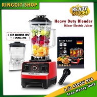 Ringgit Shop (Free SmallJug)2.5L 4500W BPA Free Heavy Duty Blender Mixer Electric Juicer Ice Smoothies Crusher