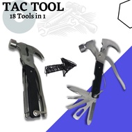TANG SERBAGUNA TACTOOL 18 in 1 Palu serbaguna palu multifungsi tac tool set alat pertukangan alat tu