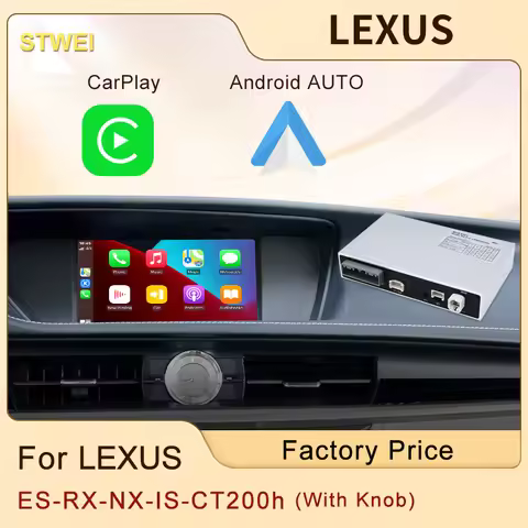 STWEI Wireless CarPlay Box For LEXUS With Knob ES RX NX IS CT200h 2014-2020 Video Player Android Aut