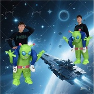 Halloween Horror Riding Alien Inflatable Costume Alien Doll Costume Props Costume Halloween Party Pe