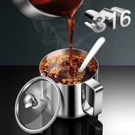 Spicy Jar Seasoning Bottle Jar European Chili Oil Seasoning Jar Box 316 Household Stainless Steel Oi