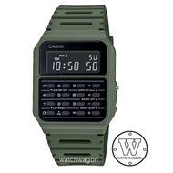 [Watchwagon] Casio CA-53WF-3B Data Bank Calculator Green Resin Band Watch CA-53WF CA53WF-3B ca-53