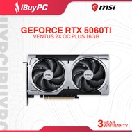 MSI GeForce RTX 5060Ti VENTUS 2X OC PLUS 16GB GDRR7 Graphics Card