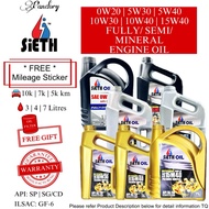 【💯ASLI】MINYAK HITAM ENJIN SIETH ENGINE OIL(0W20)(5W30)(5W40)(10W30)(10W40)(15W40)FULLY SEMI MINERAL 