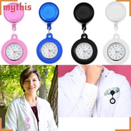 MYTHIS Pocket Watch Gift Quartz Clock Clip-on Fob Watch