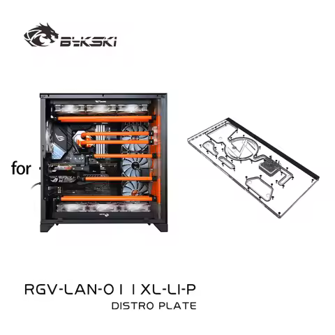 Bykski Distro Plate for LIAN LI O11 Dynamic XL Computer Case for CPU/GPU Water Cooling Block Support