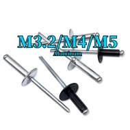 Blind Rivet/Big Cap Aluminum Rivet/Rivet/Rivet/Silver Black M3.2/M4.8/M4/M5*L=6.4-35MM【ZHX-JY-MB】