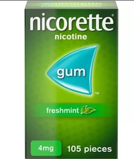 Nicorette Freshmint 4 mg.