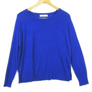 ZARA Tshirt Knit blue Rayon Long sleeves Direct from Japan Secondhand