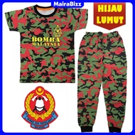 MB (7y-11Y) BOMBA HIJAU LUMUT Full Cotton Kids Pajamas Sleepwear Boy Baju Tidur Budak Kanak Lelaki Pakaian Uniform
