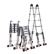 4X6AWholesale Aluminium Alloy Herringbone Ladder Household Ladder Stainless Steel Lifting Stairs Telescopic Ladder Alumi