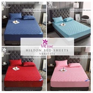 【Hot new products】 ⚘VRstar Cadar Hilton Premium Fitted 3in1 and 4in1 Hilton Bedsheet Anti Kedut Hilt