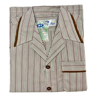 Bộ Pyjama HUONGTAM Kate tay dài nam cao cấp(PDK01N15). Chất liệu Kate loại tốt:  mềm mại thoáng mát 