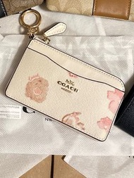 Coach 日本限定花花款Floral Print Zip-Up Case