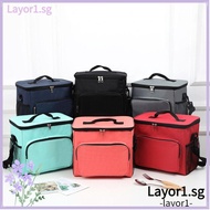LAYOR1 Insulated Lunch Bag, Tote Box  Cloth Cooler Bag, Thermal Travel Bag Picnic Lunch Box Adult Kids
