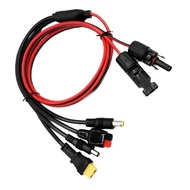 4-in-1 Solar Connector to /DC5521/DC7909 Solar Panel Extension Cord Splitter