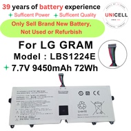 For Laptor battery LBS1224E  7.7V 9450mAh 72Wh  LG GRAM 13Z980 GRAM 14Z980 GRAM 15Z980 电脑电池