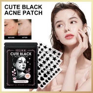 EELHOE Black Acne Patches Cute Heart Shaped Acne Sticker Invisible Acne Cover Removal Pimple Patch S