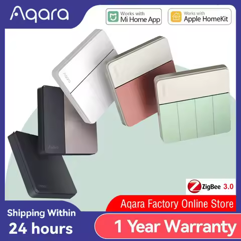 Aqara Smart Wall Switch Z1 More Control Zigbee 3.0 Compatible with Single Live/Neutral Wire Design S