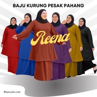 Baju Kurung Pahang Pesak Gantung Plus Size Trasional Memeri Selesa | Reena