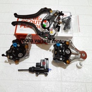 Full SET GERMAN PACKAGE NINJA R NINJA RR 150 BRAKE MASTER + CALIPER AND FRONT REAR BRACKET