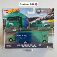Hot Wheels Team Transport Mercedes Benz 190E Falken