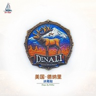 Denali National Park Refrigerator Magnet 3D Magnetic Sticker Travel Souvenir Gift Home Decoration St
