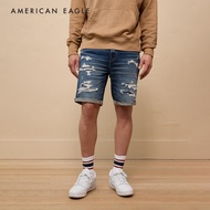 American Eagle 9" AirFlex+ Patched Denim Short กางเกง ขาสั้น ผู้ชาย เดนิม (NMSO 013-7803-252)
