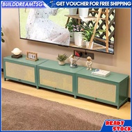 【 Flip Door Design Tv Cabinet 】 Bamboo TV Console Cabinet Living Room &amp; Bedroom Light Luxury Tea Table Coffee Table - 60/70/80cm