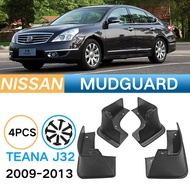 For Nissan Teana J32 2009-2013 Mud Flaps Splash Guards Set Front Rear Fender Protector Car Accessori