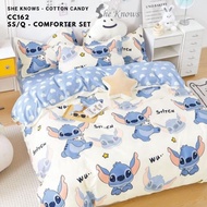 She knows Comforter set Super single King Queen size.