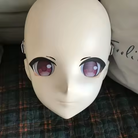 Kigurumi Head Shell Mask Cosplay Without Wig Animation DIY Accessories Costume Prop