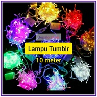 Lampu tumblr LED lampu hias tumblr 10 meter / lampu dekorasi dnding kamar ruangan / Lampu LED Tumblr
