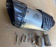 38mm-51mm Universal Motorcycle Exhaust Muffler M1 Akrapovic Pipe Escape Moto Scooter Cover Canister 