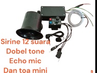 Modul Sirine 12 Suara Echo/Mic 40w dan toa mini bulat 30w