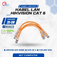 Cat6 Lan Cable Cat6 UTP Cable RJ45 Cat6 Hikvision support Gigabit and POE - 20CM/25CM/30CM