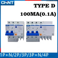 CHINT NXBLE Type D 100MA 0.1A RCBO Residual Current Operated Circuit Breaker Thermal Magnetic Switch