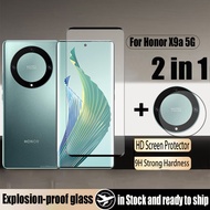 Honor X9a 5G 2 in 1 Tempered Glass Screen Protector For Honor X9b X7b X8b X5 X6a Plus 4G 9D Glass Pr