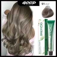 [HALAL] BREMOD 9/1 Very Ash Blonde Professional Salon Hair Color Dye Cream 100ml