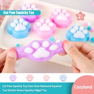 Cozyland Cat Paw Squishy Toy Cute Slow Rebound Squeeze Toy Stretch Stress Squishy Fidget Toy