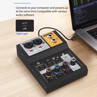 [TyoungSG] Audio Sound Mixer ,Audio Mixer Controller with 16 Bit 48KHz Audio Resolution ,Easy Connection ,2 Channel Audio Digital Mixer for Podcasting ,KTV